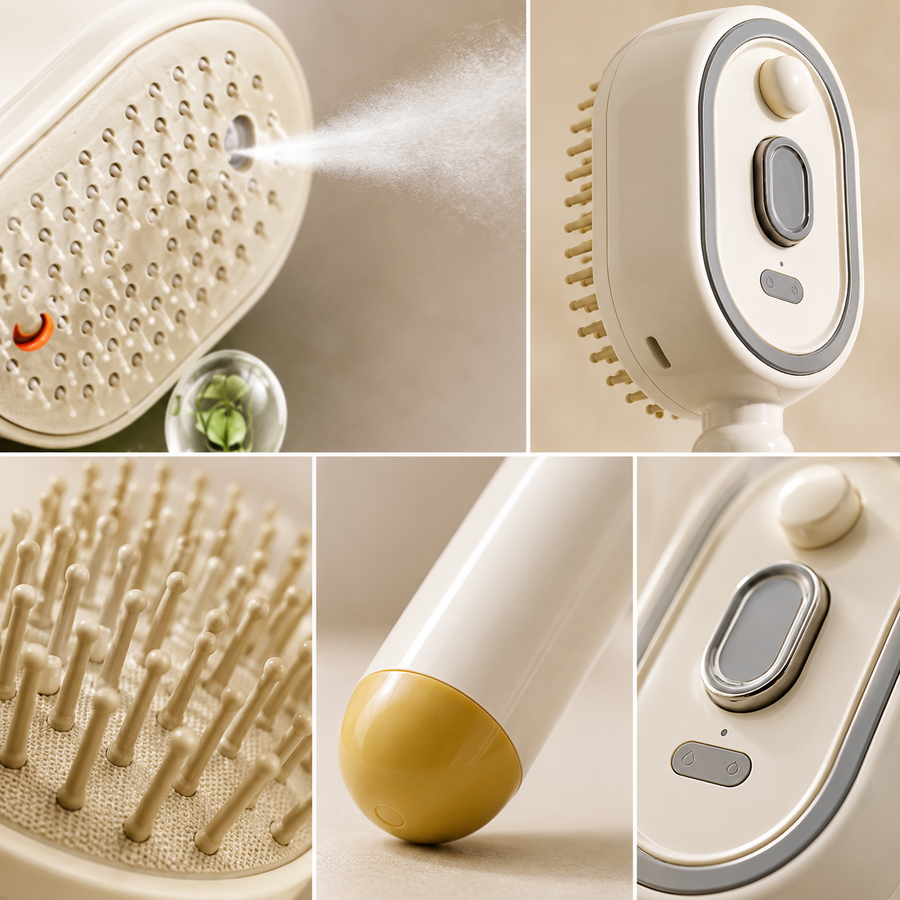 Revive Hydrating Mist Comb – misting detangling scalp comb by Nova London